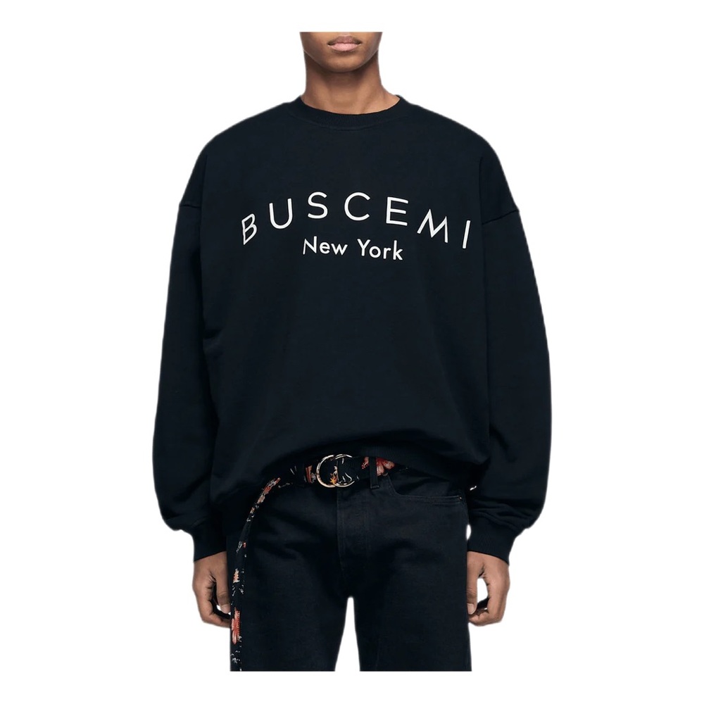 BUSCEMI LONG HAWAIIAN PRINT BELT BLACK unisex cotton